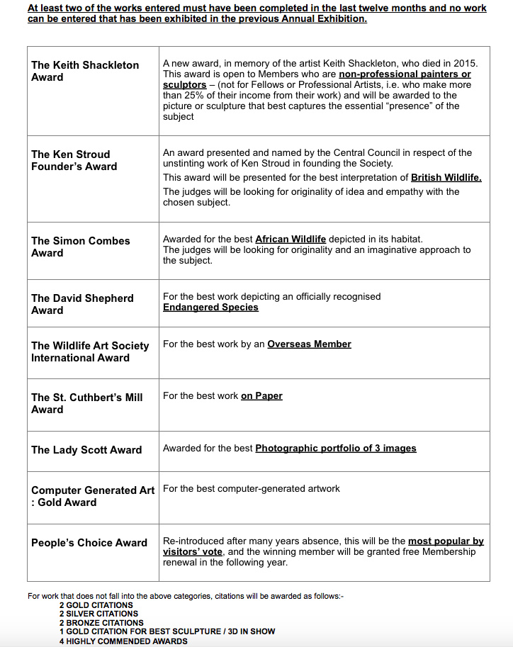Christopher Parsons Award Exhibition Information