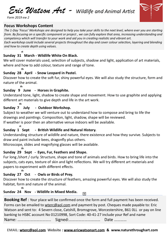 Eric Watson Art Workshop 2019