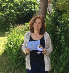 Juliet Collins won the gold award for sculpture