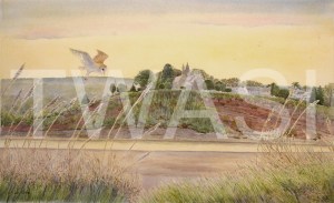'Riverside hunter - Loop on the Severn' by John Horton Framed 88 x 65 Watercolour £395
