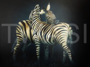 'Ive got your back' by Laura Gibbons Oils on Canvas Framed 72 X 88 £590