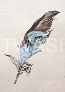 ' I See You' by Mandi Baykaa Murray Relief Print and Acrylic Unframed 24 x 18 £195