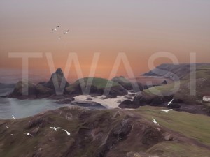 'Rocky Coast I' by Martin Raskovsky Digital Manipulated Photography Unframed and un-mounted 40x60 Price £180