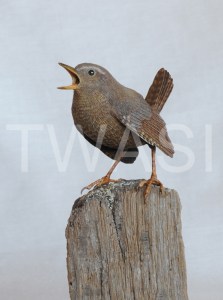 'Wren' by Pam Knight Mixed media sculpture 17 x 8 x 9 £490