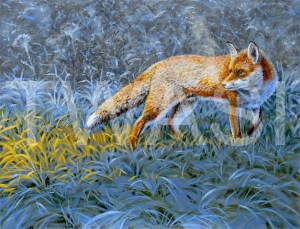 'Frosty Dawn' by Sarais Crawshaw Acrylic on canvas Unframed 36 x46 £350