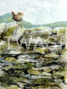 'Top of the world' by Sarais Crawshaw Mixed media on canvas board Unframed 41 x 30 £250