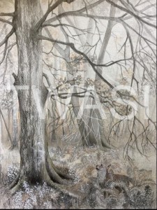 'Autumn in the New Forest' by Victoria Parsons Mixed Media 65 x 50 £425