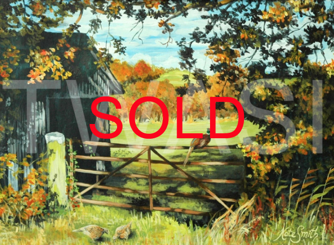 ‘On the Gate’ by Kate Smith Acrylic Framed 55 x 47 £110 