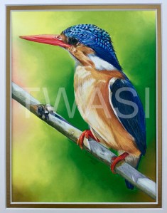 'Patience' by Rosana Venturini Size in cms with frame/unframed: 19X24 CM – UNFRAMED 27X32.5 CM – WITH MATBOARD COLORED PENCILS ON PAPER £800