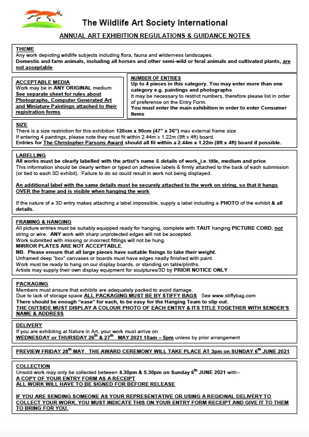 TWASI-Annual-art-exhibition-regs-and-guidance-notes
