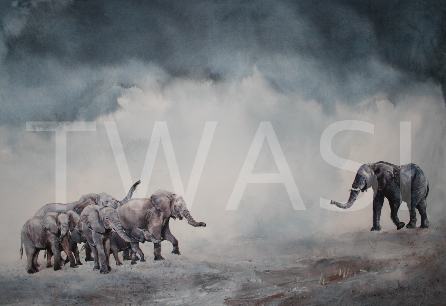 'Storm Giver' by Carol Barrett Watercolour 89 x 66 cms £520