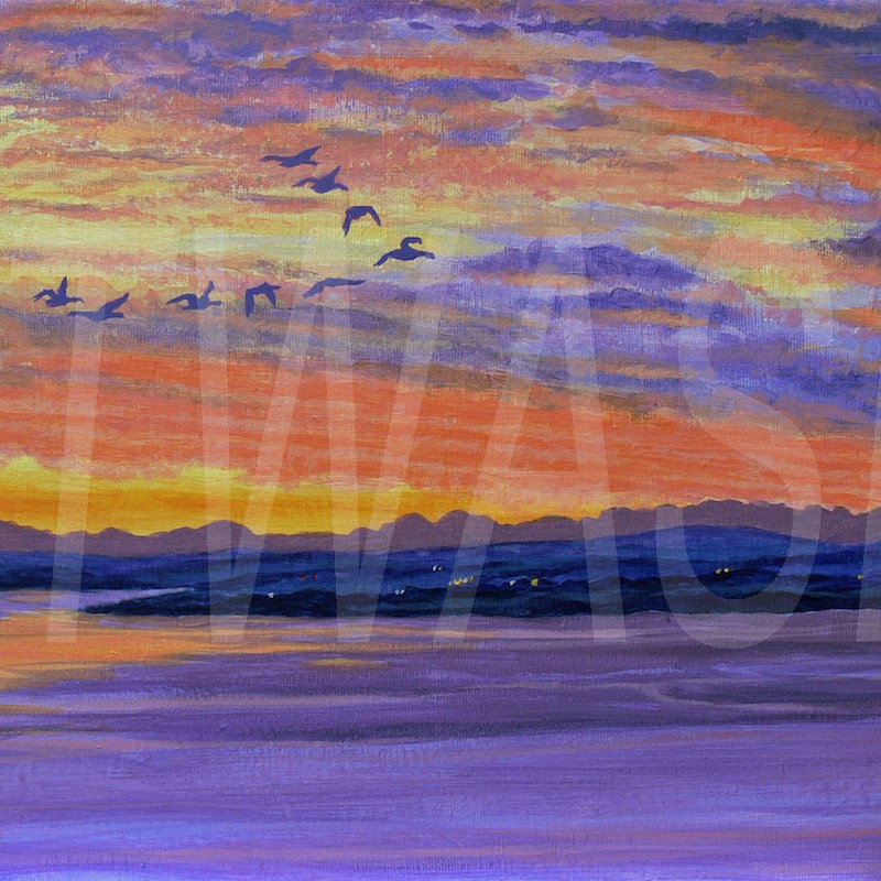 'Dawn Flight' by Sarais Crawshaw Acrylic 40x30 £125 - BUY ME - Email: jfearn67@gmail.com